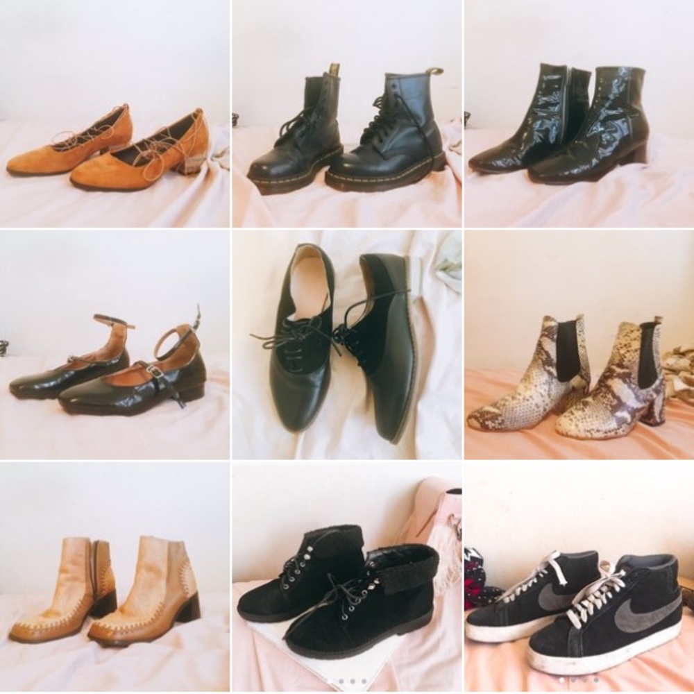 Variety of shoes